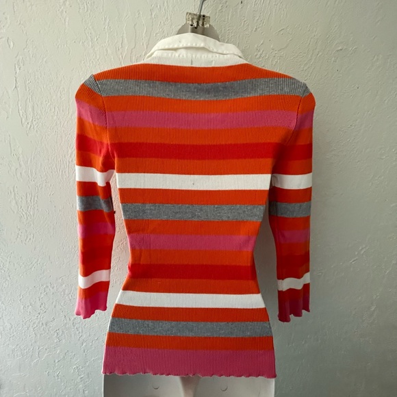 Benetton Long Sleeve Knit Top. Like New Condition. Made in Italy Sz XS - Picture 3 of 8